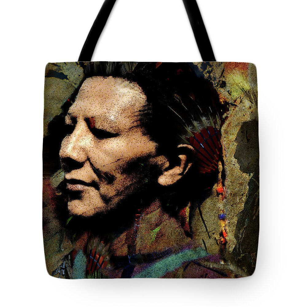Indigenous People Tote Bag featuring the photograph Pow Wow Dancer #1 by Ed Hall