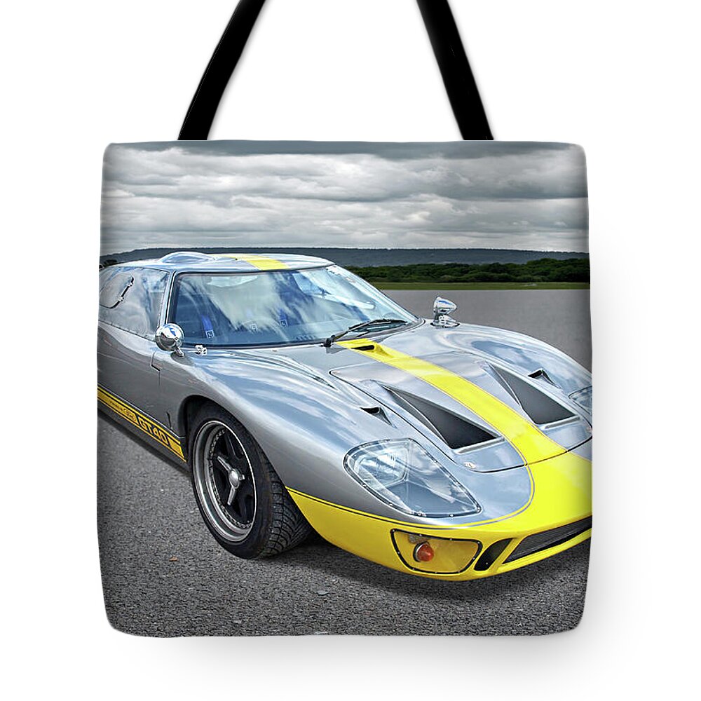 Ford Gt40 Tote Bag featuring the photograph Power and Performance - Ford GT40 by Gill Billington
