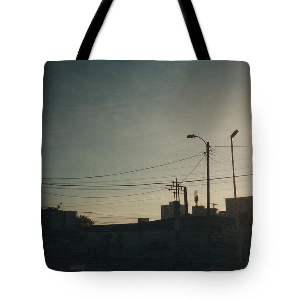 Photograph Tote Bag featuring the photograph Untitled Street Scene by Jeff Barrett