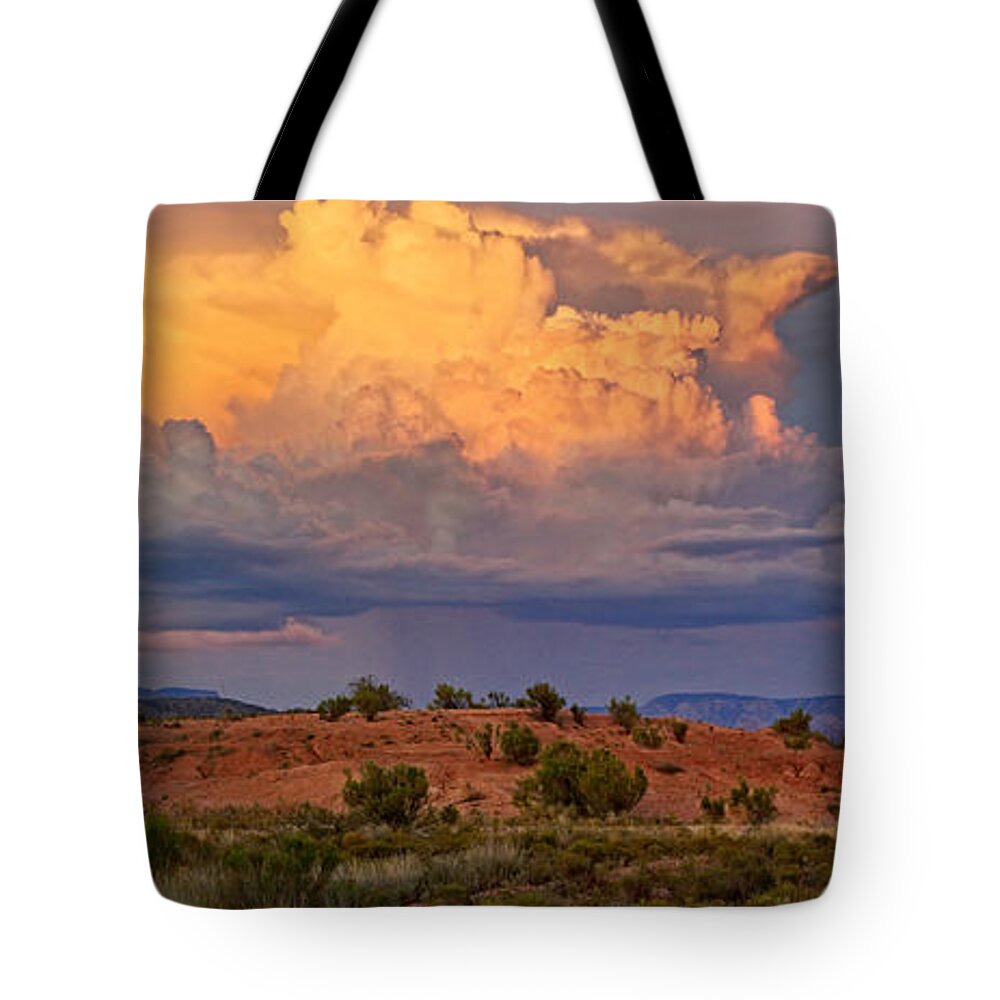 Clouds Tote Bag featuring the photograph Prairie Skies by Leda Robertson