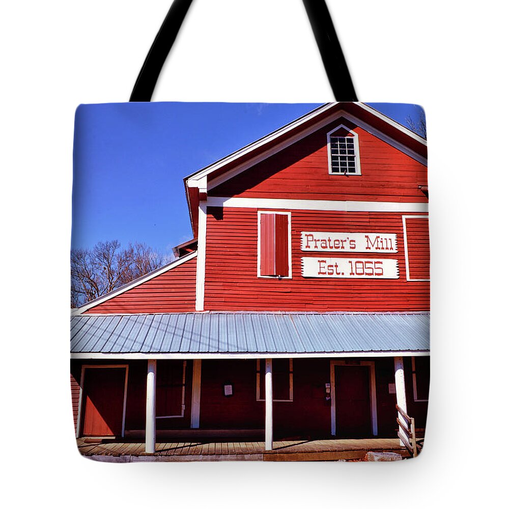 Praters Mill Tote Bag featuring the photograph Praters Mill 003 by George Bostian