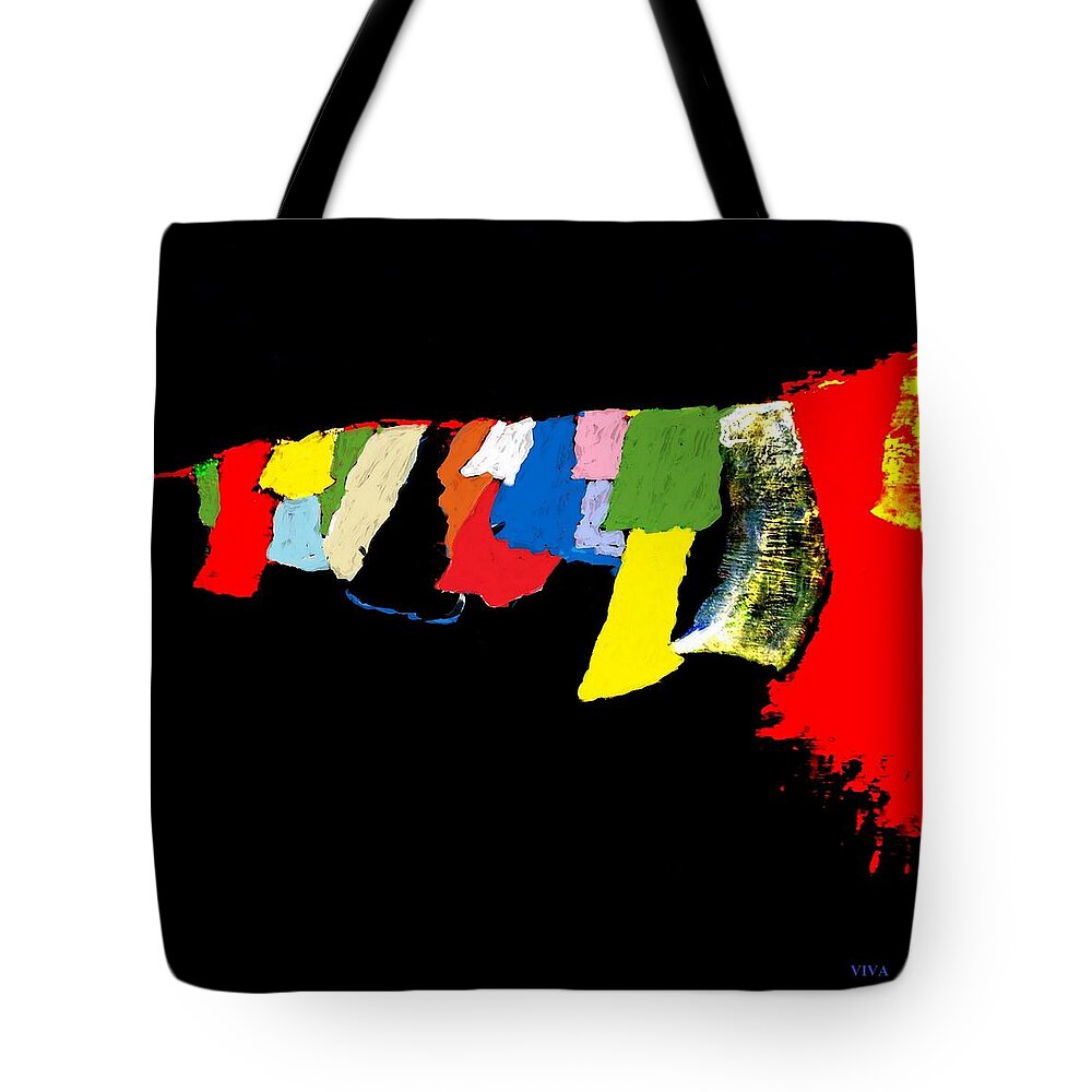 Prayers Tote Bag featuring the painting Prayers - Unanswered-Interrupted by VIVA Anderson