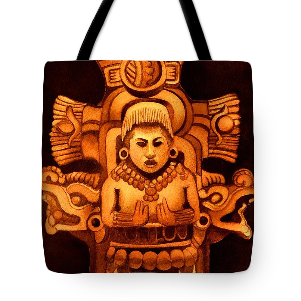 Mexico Tote Bag featuring the painting Pre Columbian Series by Susan Santiago