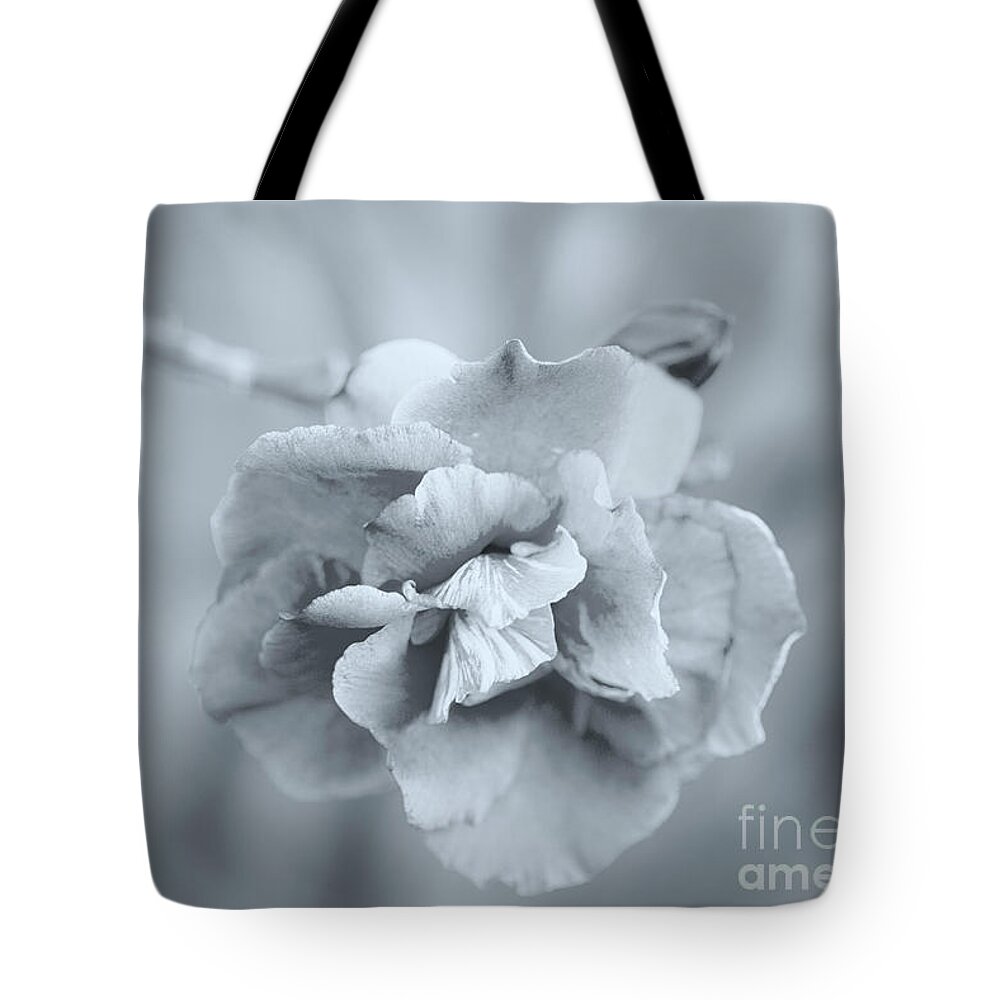 Flower Tote Bag featuring the photograph Precious Silver by Linda Lees