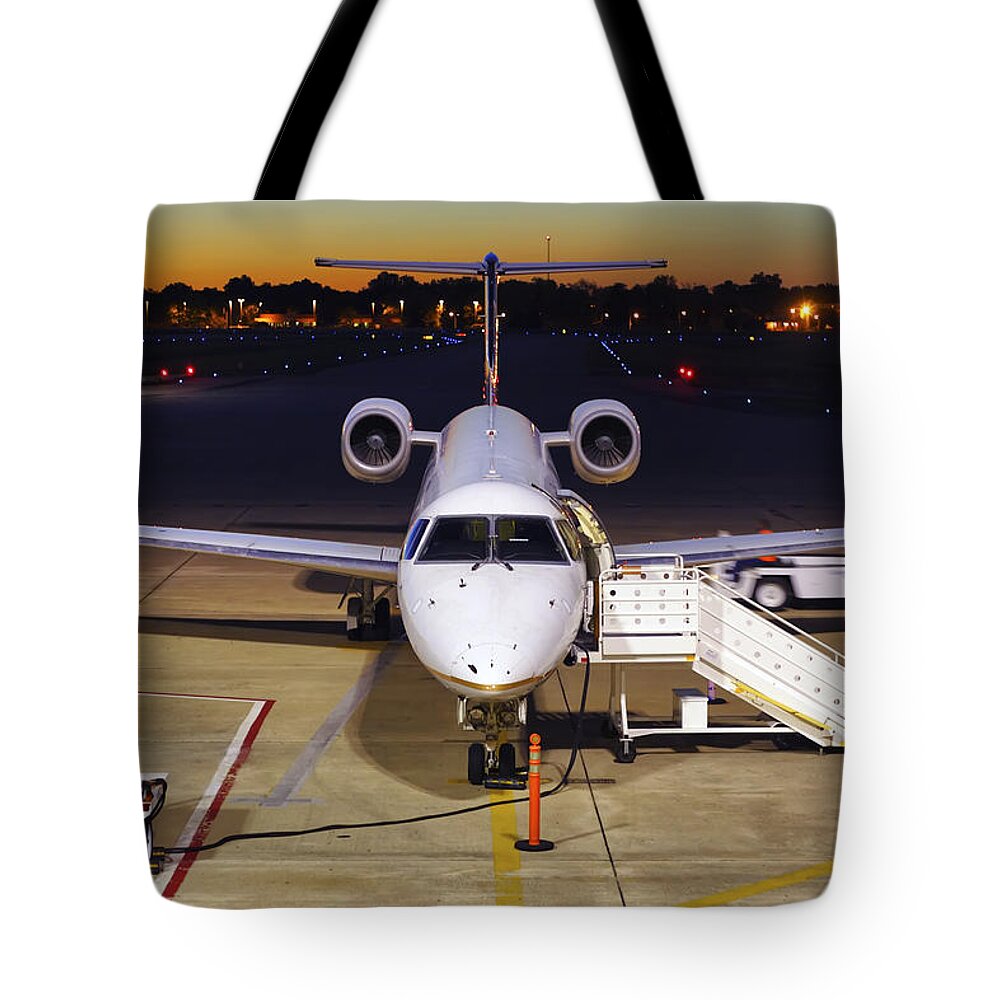Embraer Tote Bag featuring the photograph Preparing for Departure by Jason Politte