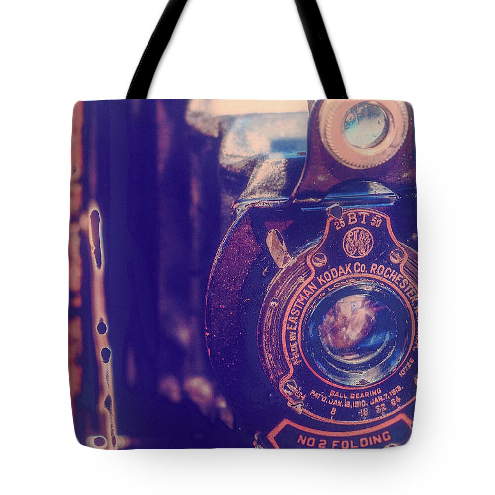 Kodak Camera Tote Bag featuring the photograph Preserving the Past by Marnie Patchett