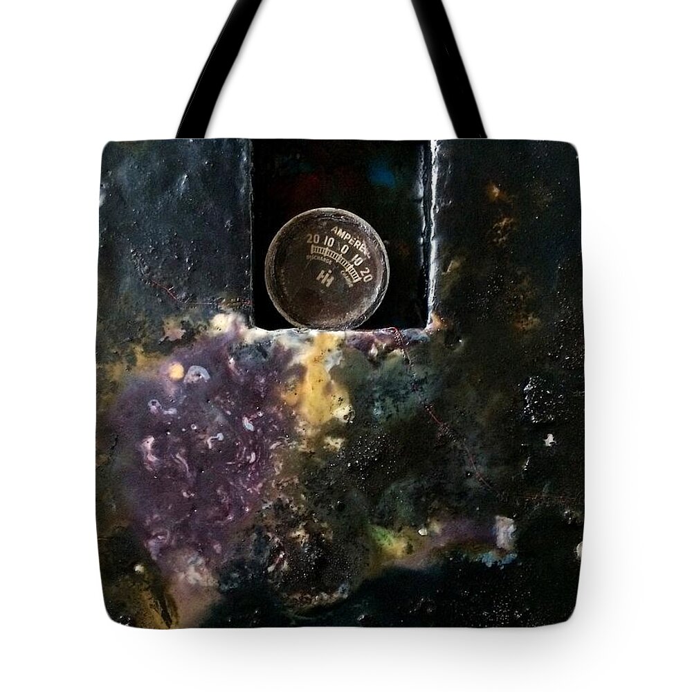 Male Tote Bag featuring the painting Pressure box Two by Greg Hester