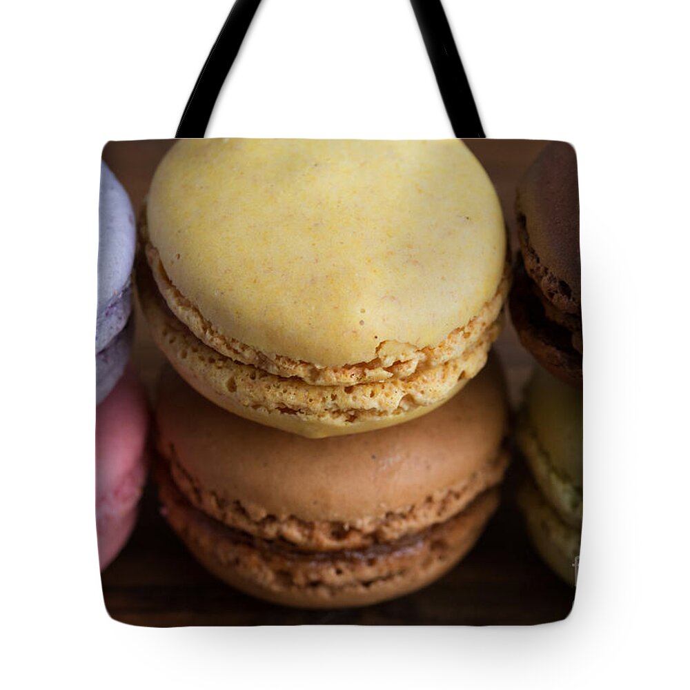Macarons Tote Bag featuring the photograph Pretty Macarons by Ana V Ramirez