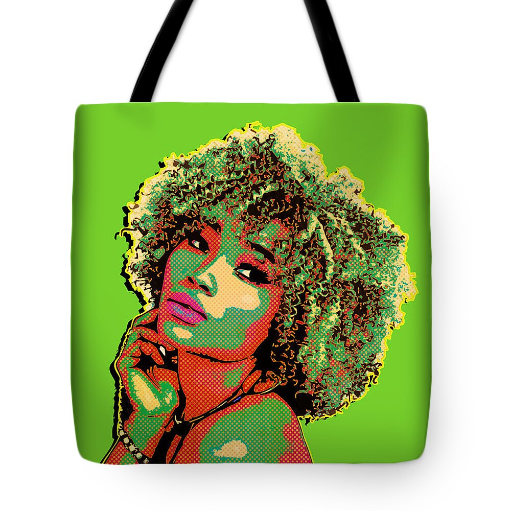 Female Tote Bag featuring the digital art Pretty Woman II Pop art by Anthony Murphy