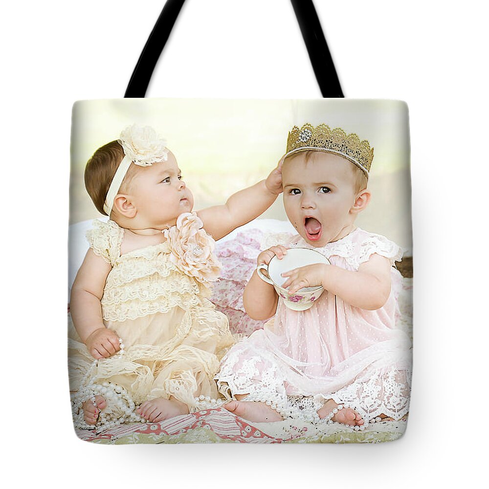 Tea Party Tote Bag featuring the photograph Princess Tea Party by Cynthia Wolfe