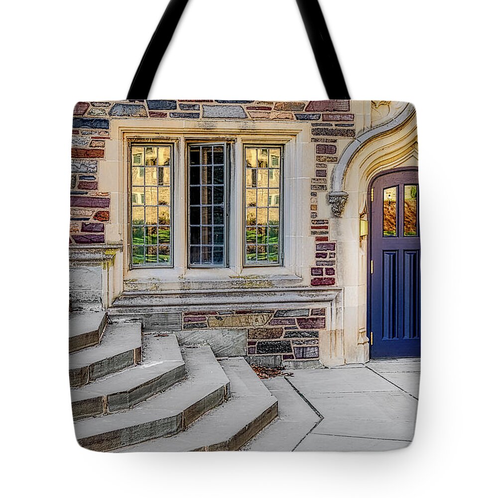 Princeton University Tote Bag featuring the photograph Princeton University Lockhart Hall by Susan Candelario