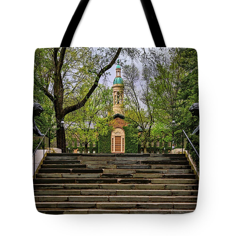 Princeton University Tote Bag featuring the photograph Princeton University Nassau Hall II by Susan Candelario