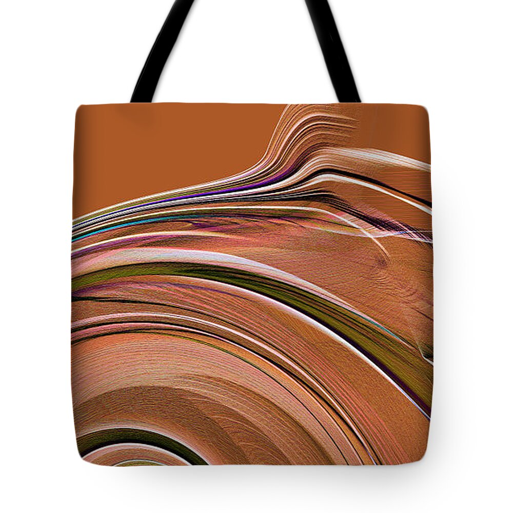Wood Tote Bag featuring the digital art Prints In Wood 1 by Leo Symon