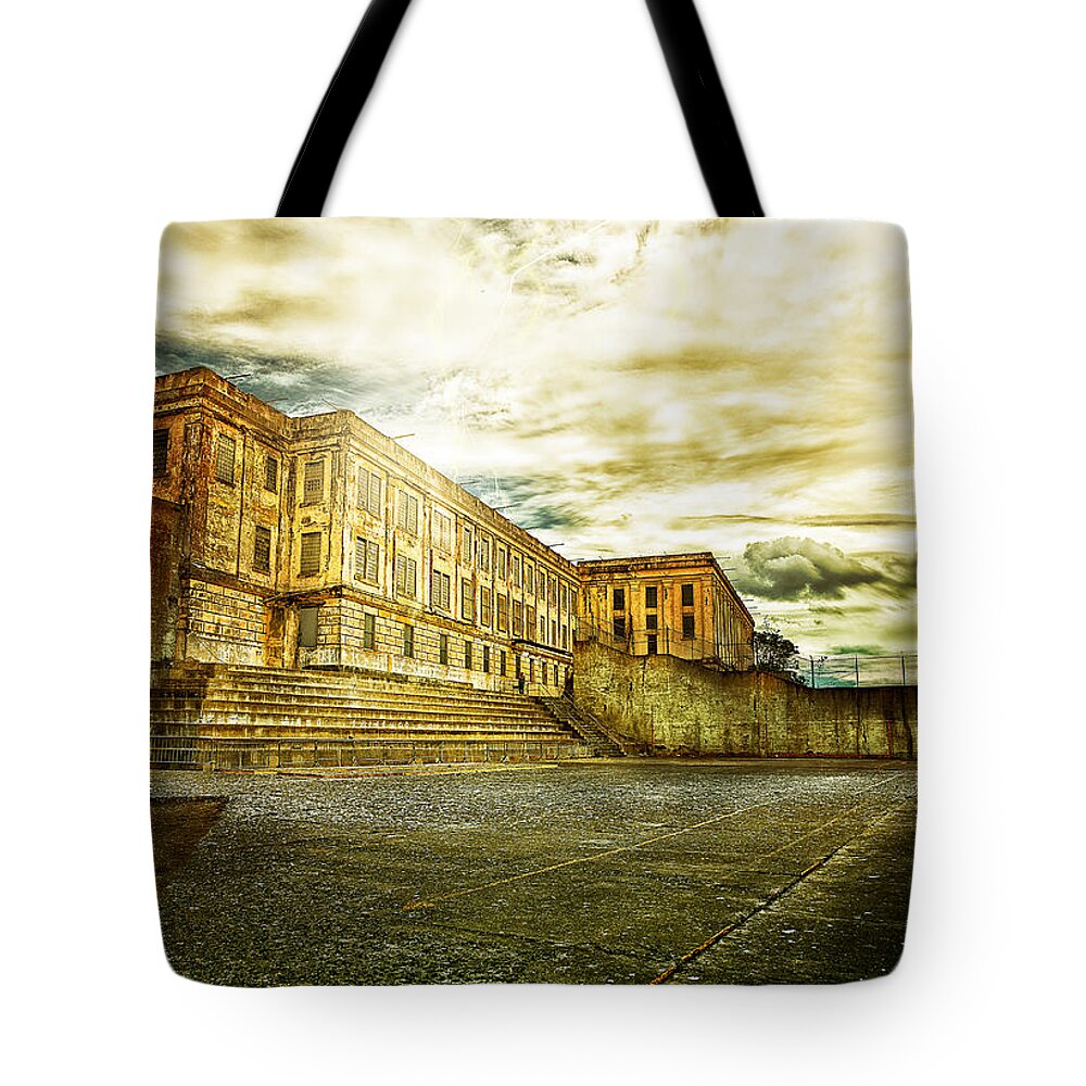 Prison Tote Bag featuring the photograph Prision break by Camille Lopez