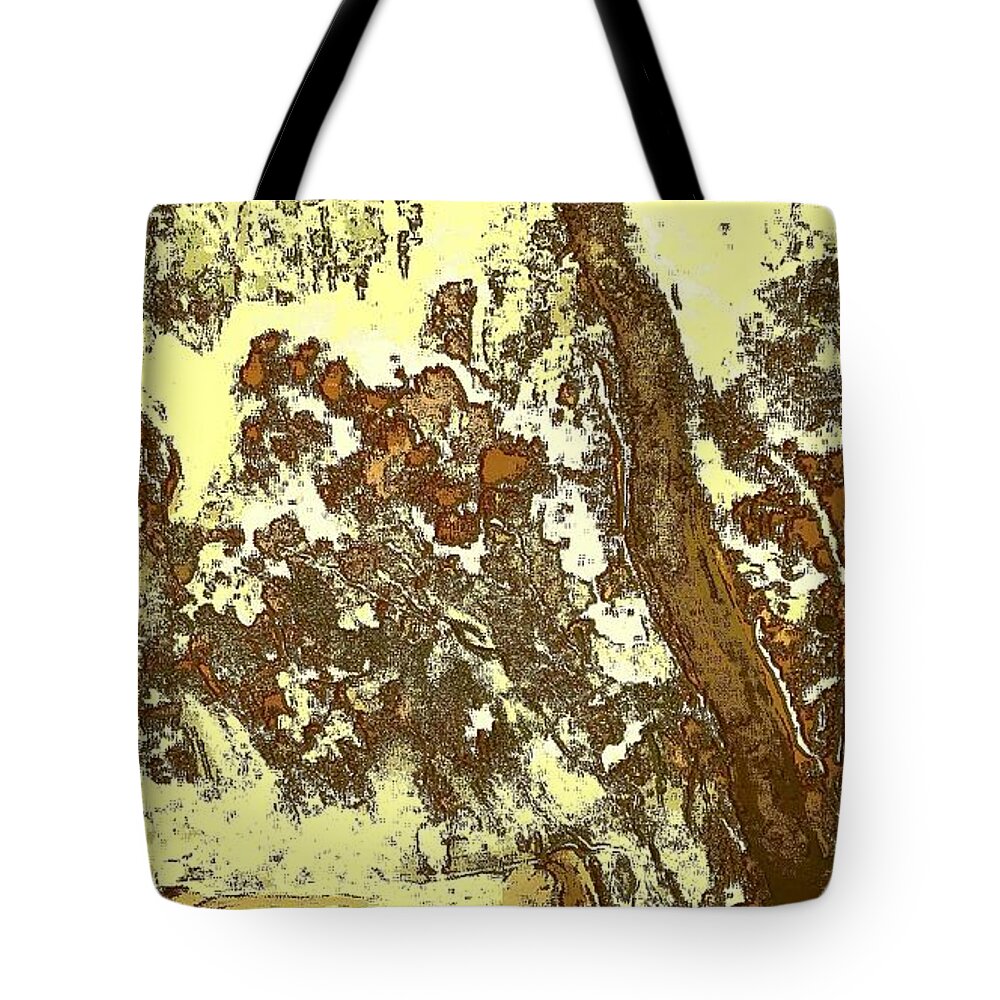 Landscape Tote Bag featuring the painting Private corner by Subrata Bose