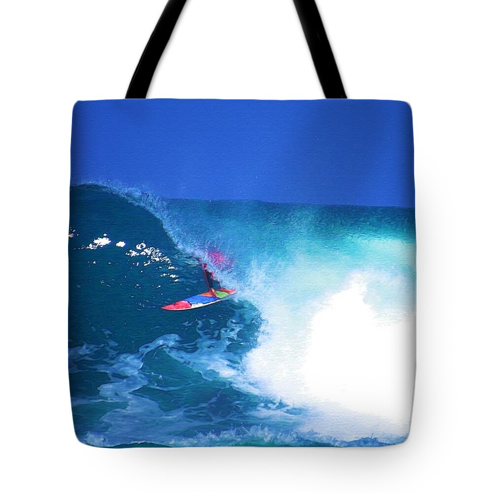 Professional-surfer-surfers Tote Bag featuring the photograph Pro Surfer Tim Reyes by Scott Cameron