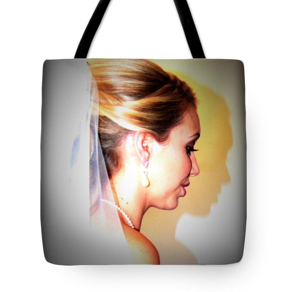  Tote Bag featuring the photograph Profile of the Bride by Nina-Rosa Dudy