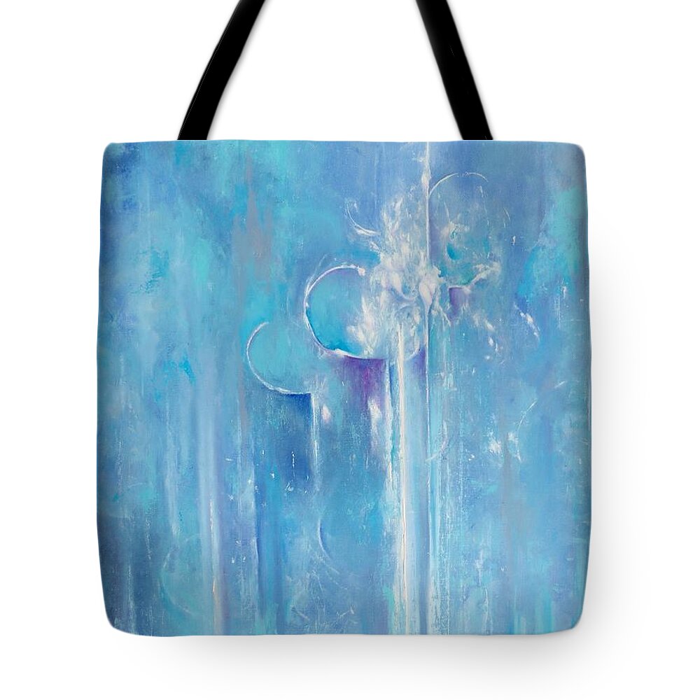 Abstract Art Tote Bag featuring the painting Promises Kept by Karen Kennedy Chatham