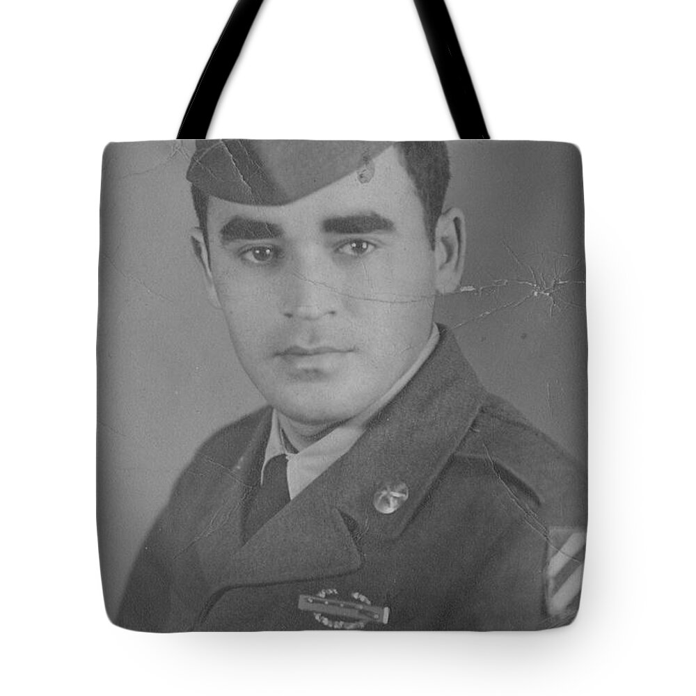 Military Tote Bag featuring the photograph Proud Puerto Rican-American soldier.. by WaLdEmAr BoRrErO
