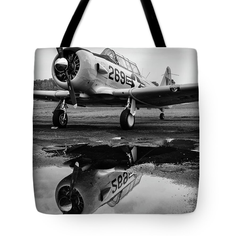 Aviation Tote Bag featuring the photograph Puddle Jumper by Chris Buff