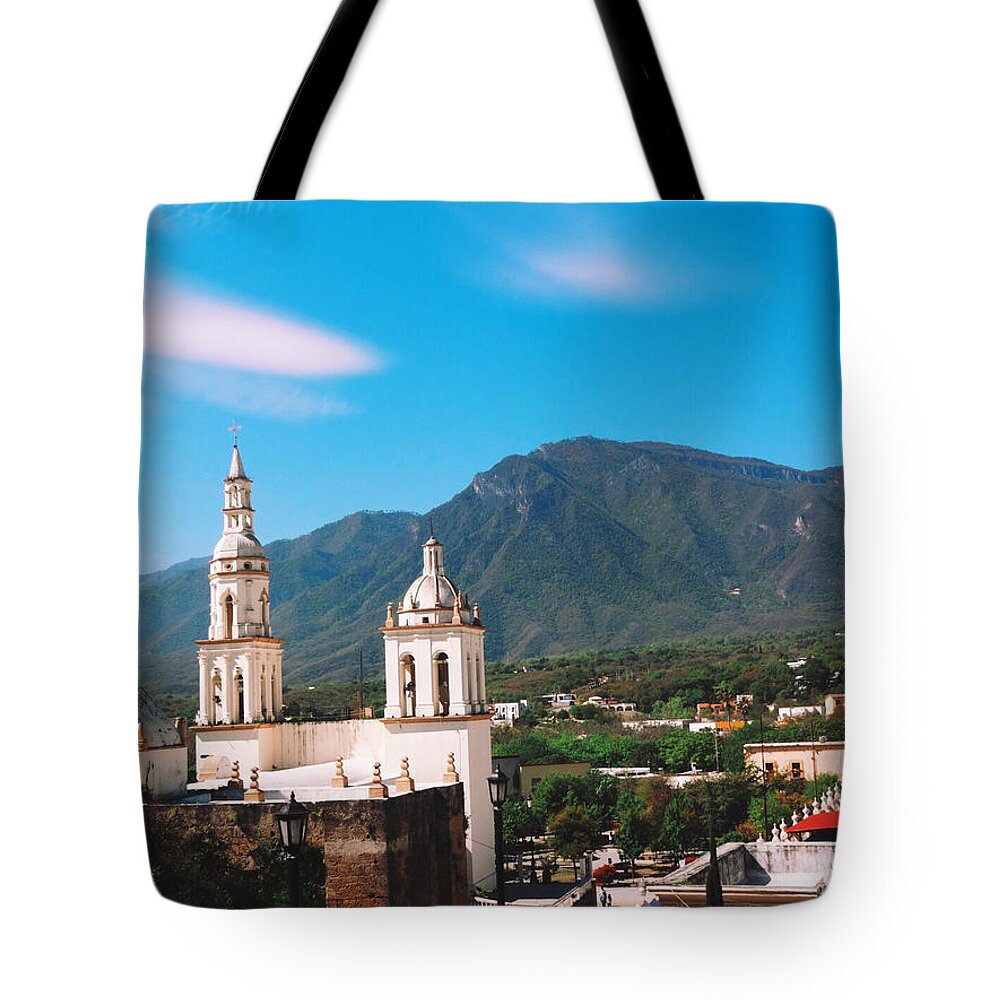 Mountains Tote Bag featuring the photograph Pueblo Magico by Claudia Lopez