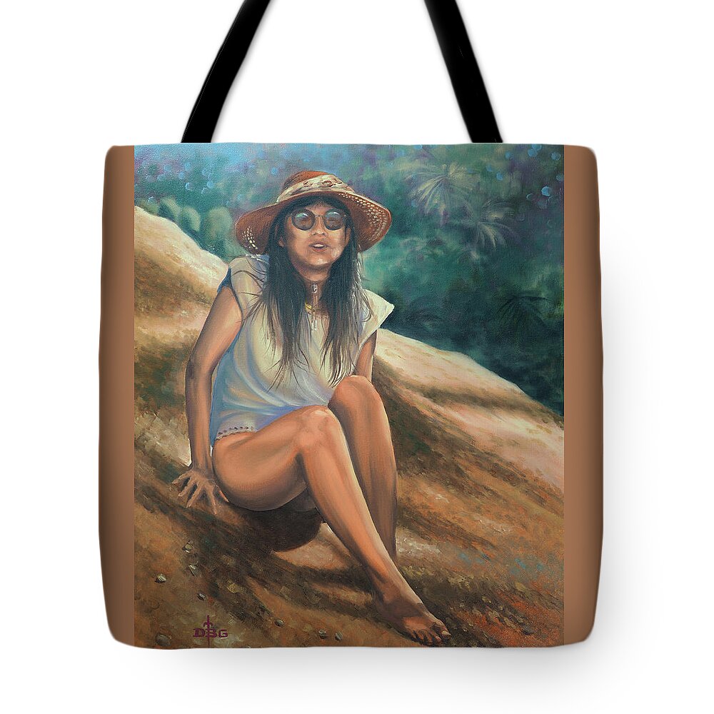 Woman Tote Bag featuring the painting P.u.h.r. by David Bader
