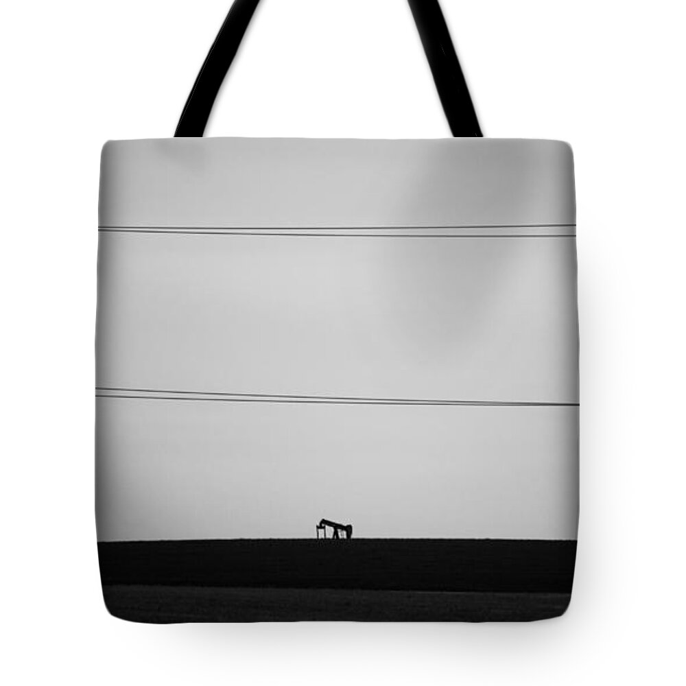 Pump Jack Tote Bag featuring the photograph Pump Jack by Stephen Holst