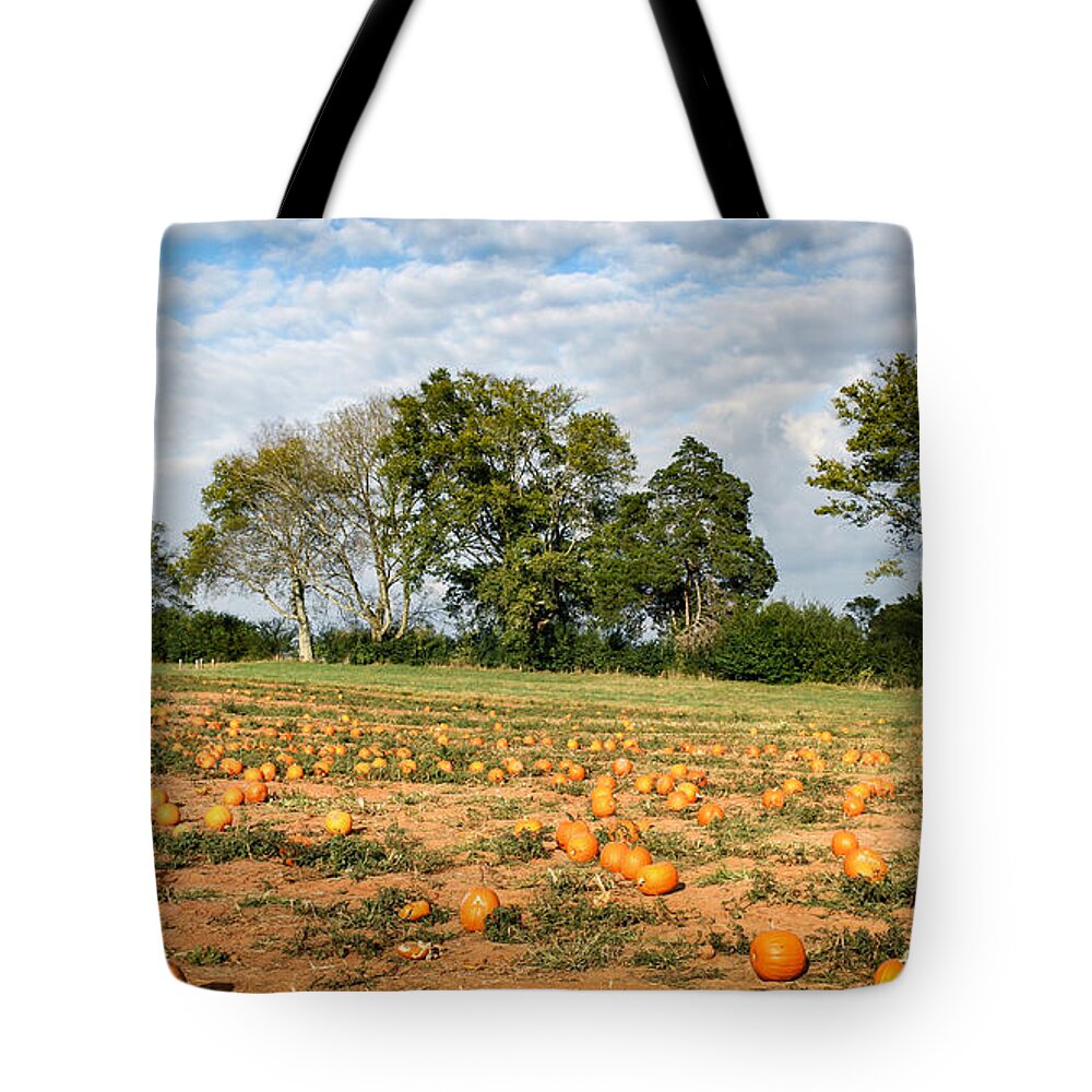 Tennessee Tote Bag featuring the photograph Pumpkin Patch by Todd Blanchard