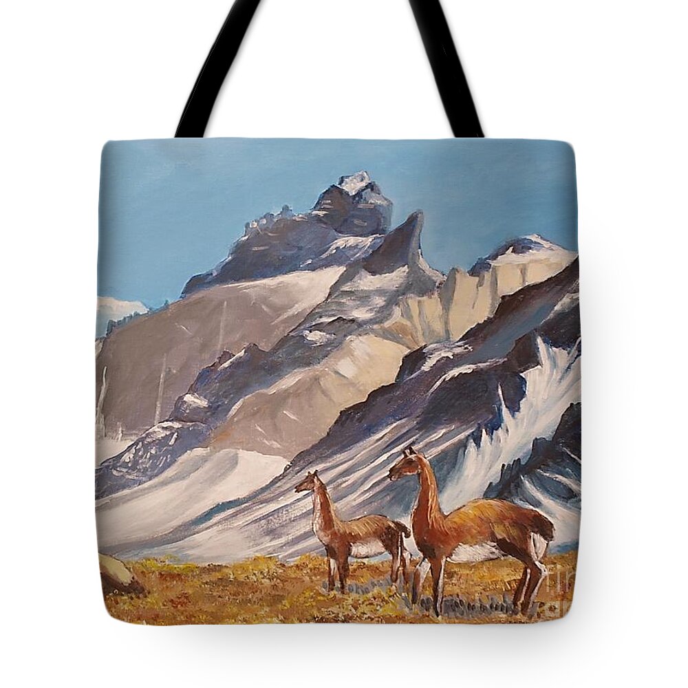 Puna Or High Mountains Tote Bag featuring the painting Puna de Atacama by Jean Pierre Bergoeing