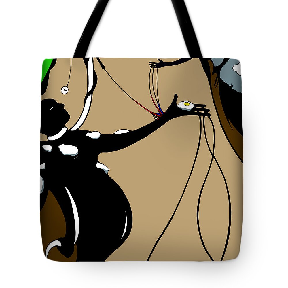Female Tote Bag featuring the digital art Puppet Tears by Craig Tilley