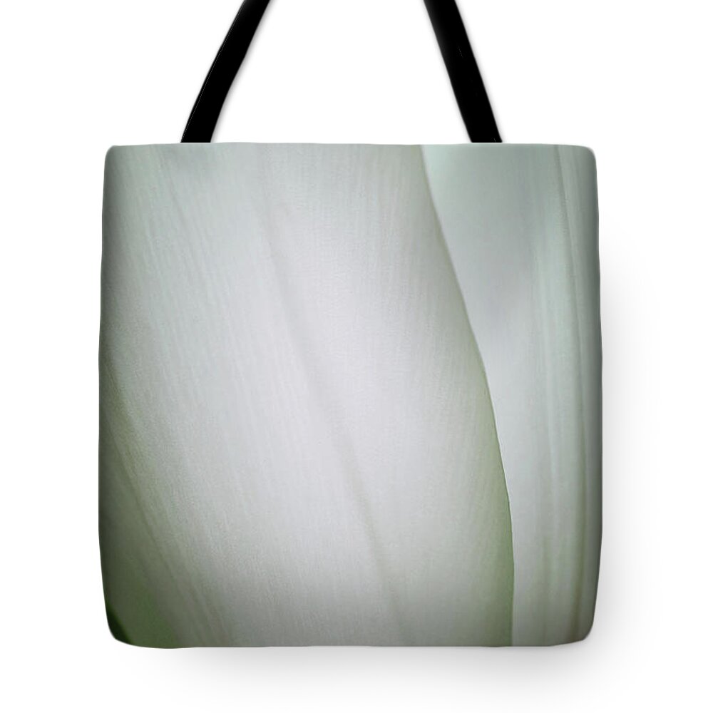 White Tulips Tote Bag featuring the photograph Pure Serenity by The Art Of Marilyn Ridoutt-Greene
