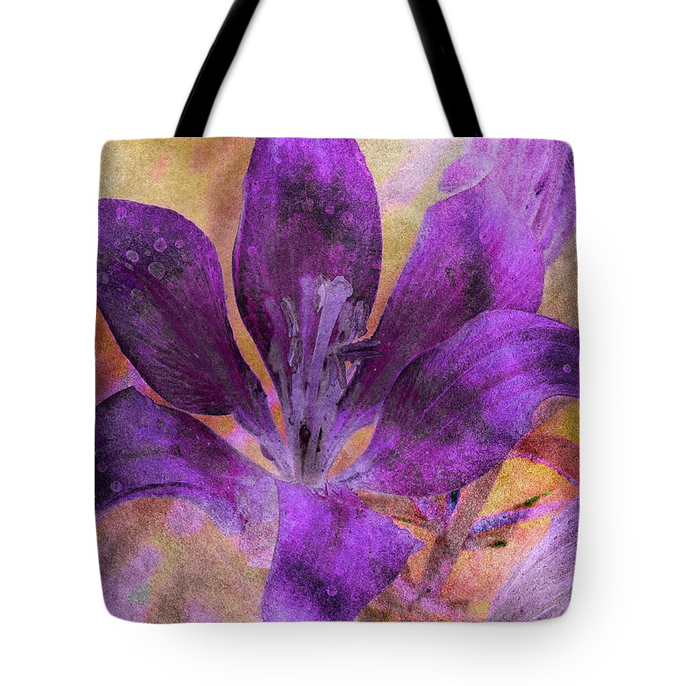 Blossom Tote Bag featuring the photograph Purple Blossom by WB Johnston