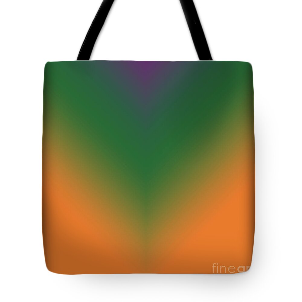 Abstract Tote Bag featuring the photograph Purple, Green and Orange by Rosanne Licciardi