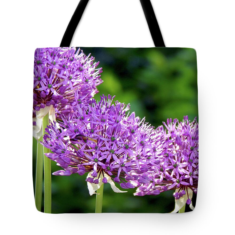 Spring Tote Bag featuring the photograph Purple Highlighted by Wild Thing