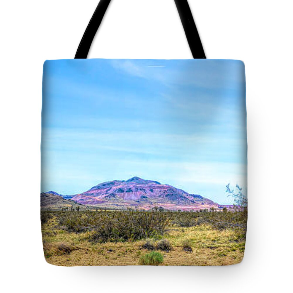 Purple Mountain Tote Bag featuring the photograph Purple Mountain Panoramic by Joe Lach