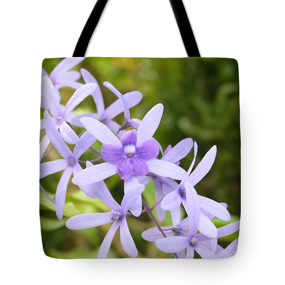 Kauai Tote Bag featuring the photograph Purple Orchids 2 by Amy Fose