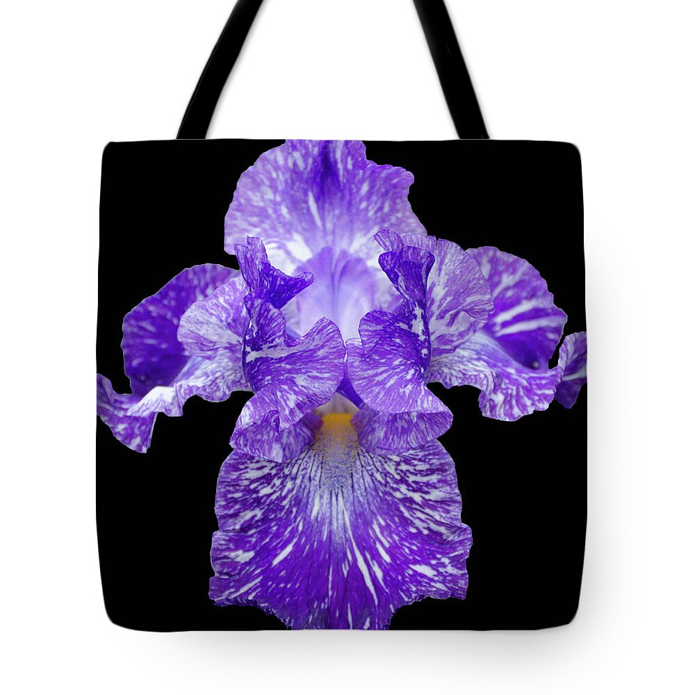 Iris Tote Bag featuring the photograph Purple Streaker by GeeLeesa Productions