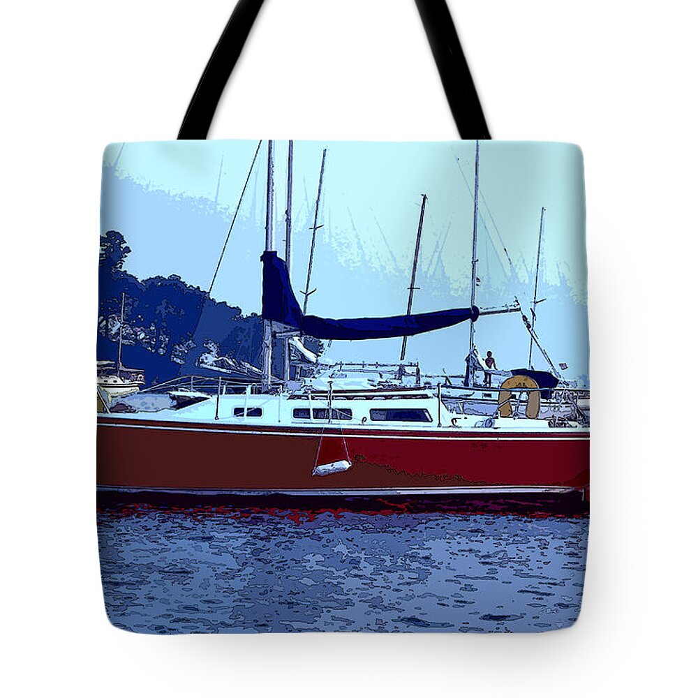 Sailboat Tote Bag featuring the photograph Put In Bay by James Rentz