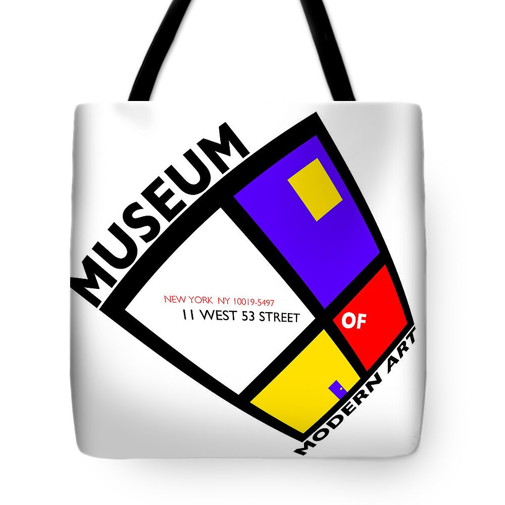 Moma Tote Bag featuring the painting Putting On De Stijl by Charles Stuart