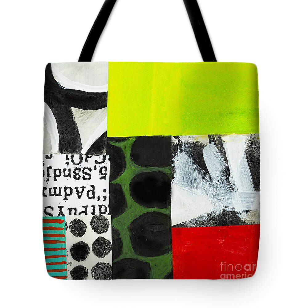Puzzle Tote Bag featuring the mixed media Puzzle 6 by Elena Nosyreva