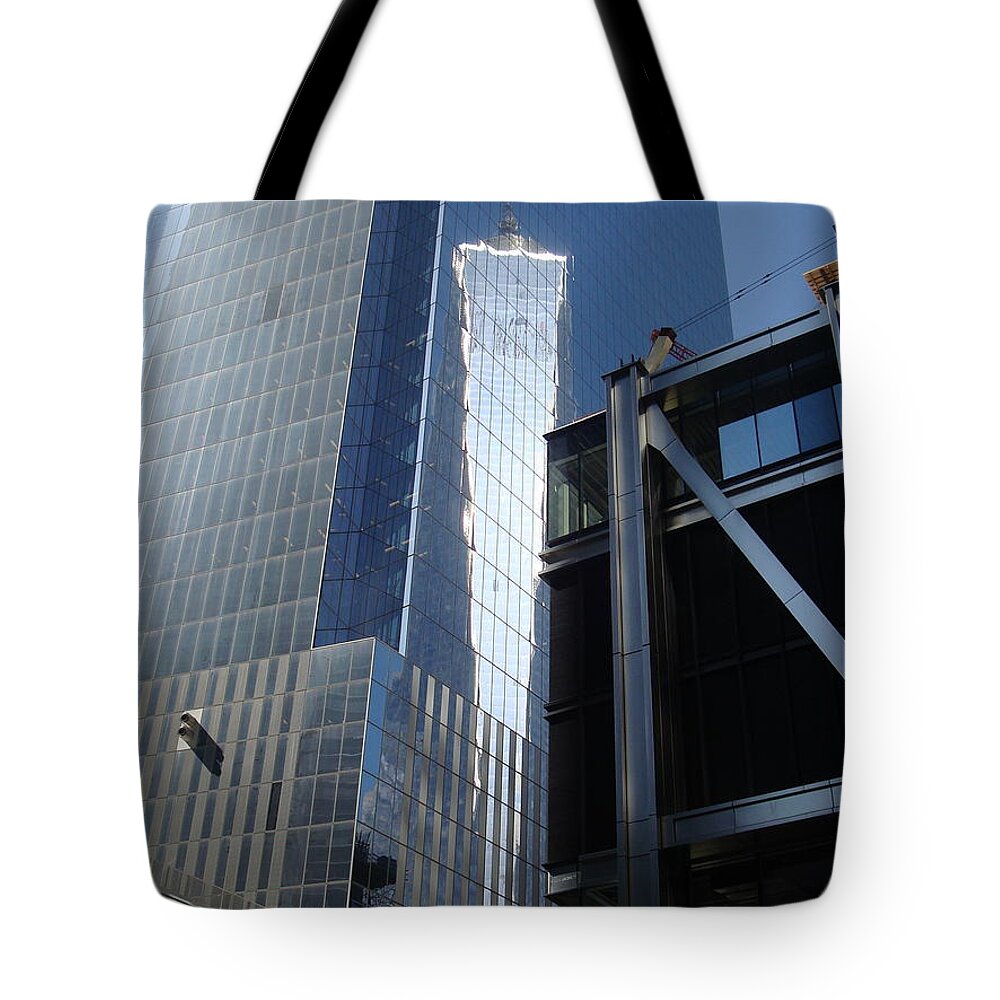 New York - Pyramid Of Light Tote Bag featuring the photograph New York - Pyramid of Light by Yuri Tomashevi