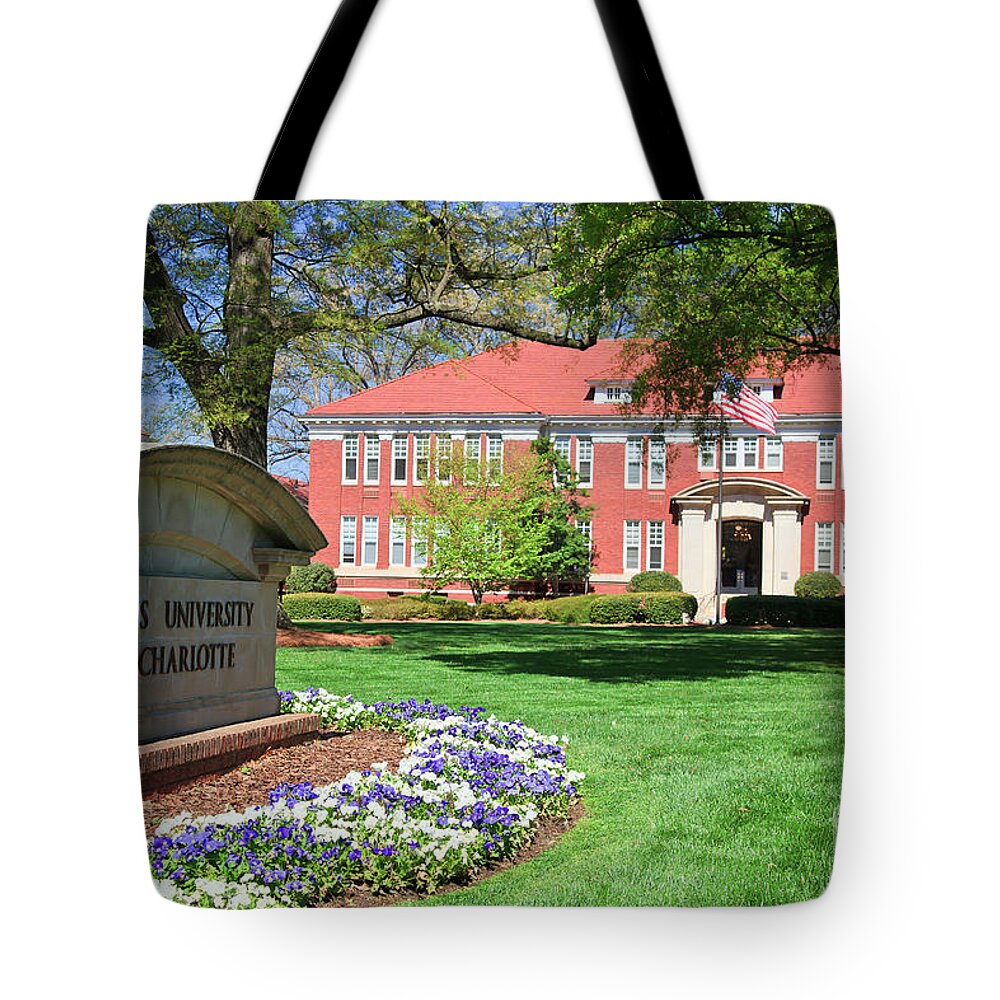 Queens University Tote Bag featuring the photograph Queens University of Charlotte by Jill Lang