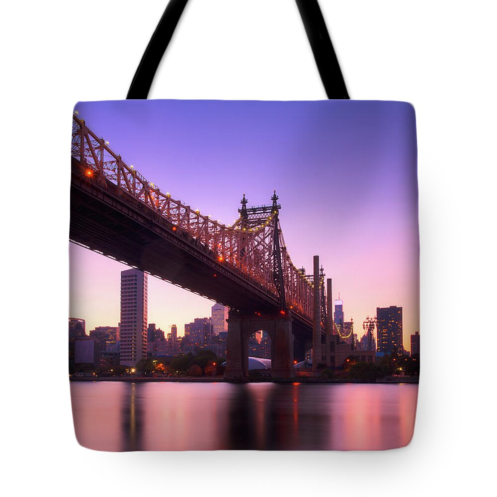 New York City Tote Bag featuring the photograph Queensboro by Raf Winterpacht