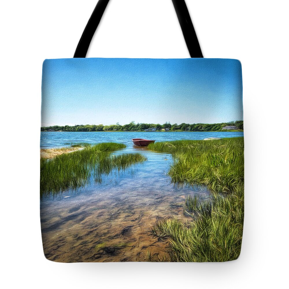Inlet Tote Bag featuring the photograph Quiet Cove by Mary Clough