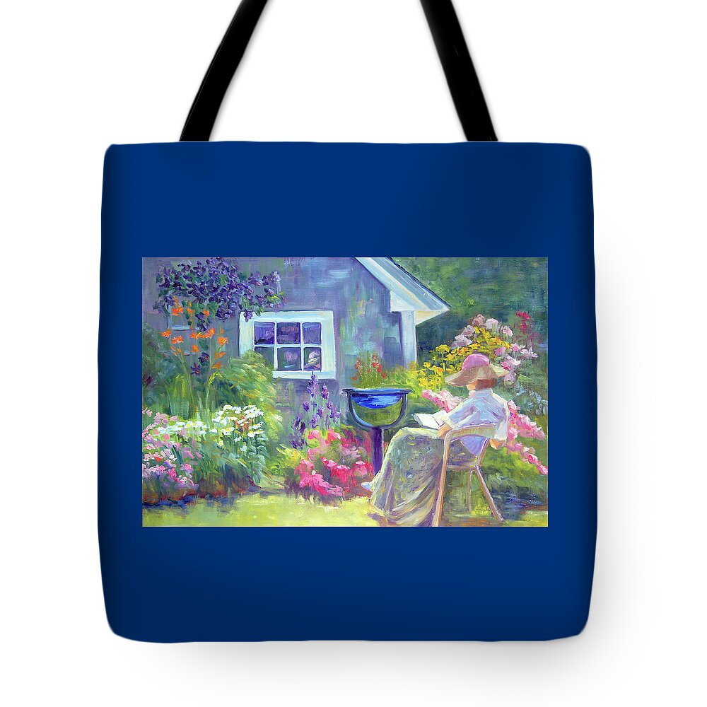 Cape Cod Tote Bag featuring the painting Quiet Riot by Barbara Hageman