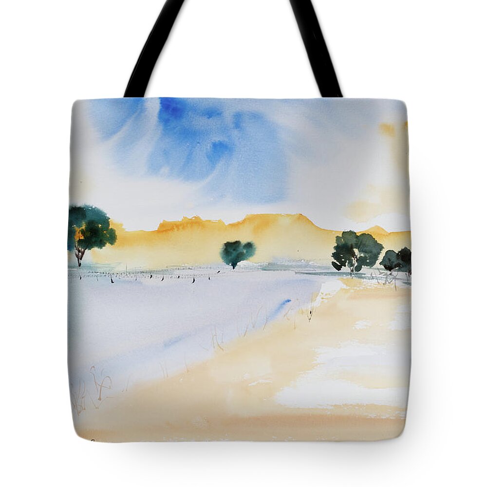 Afternoon Tote Bag featuring the painting Summertime by Dorothy Darden