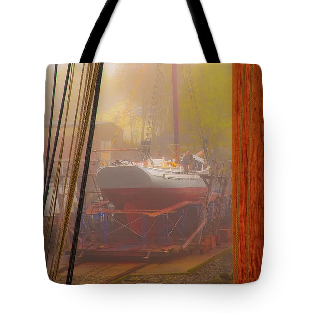 Dry Dock Tote Bag featuring the photograph R n R by Jeff Cooper