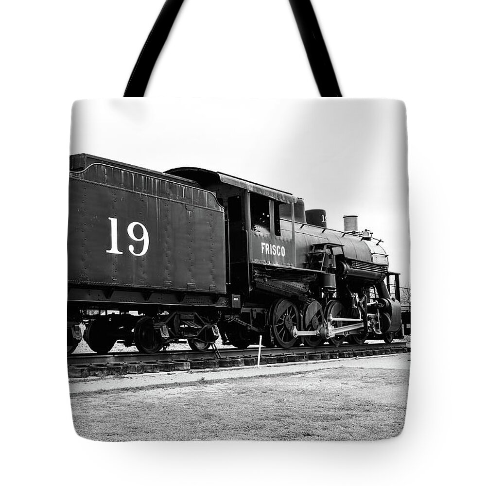 Frisco Tote Bag featuring the photograph Railway Engine in Frisco by Nicole Lloyd