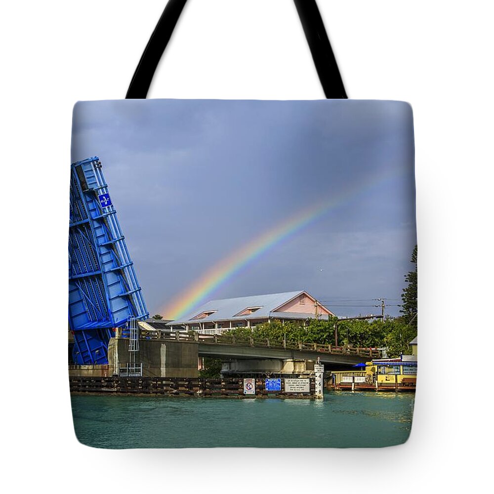 Florida Tote Bag featuring the photograph Rainbow Bridge by Karin Pinkham