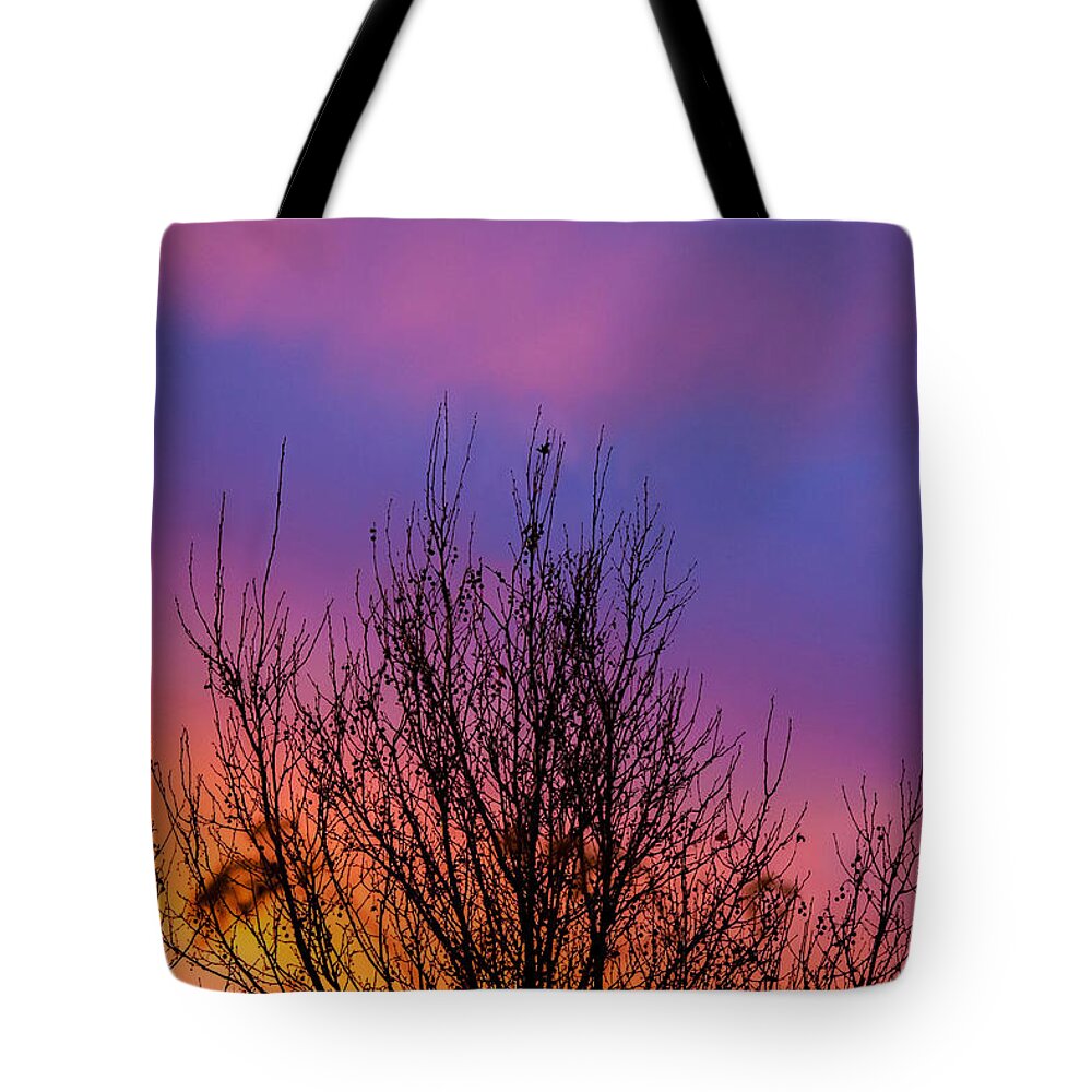 New York City Tote Bag featuring the photograph Rainbow Clouds by Az Jackson